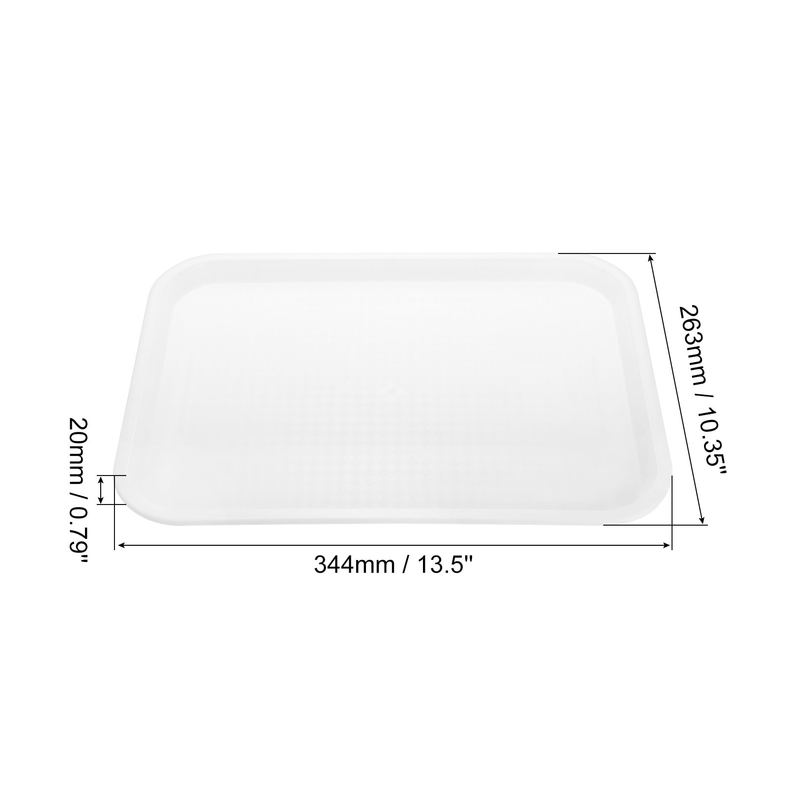 FAST FOOD TRAY 10X14 BLACK