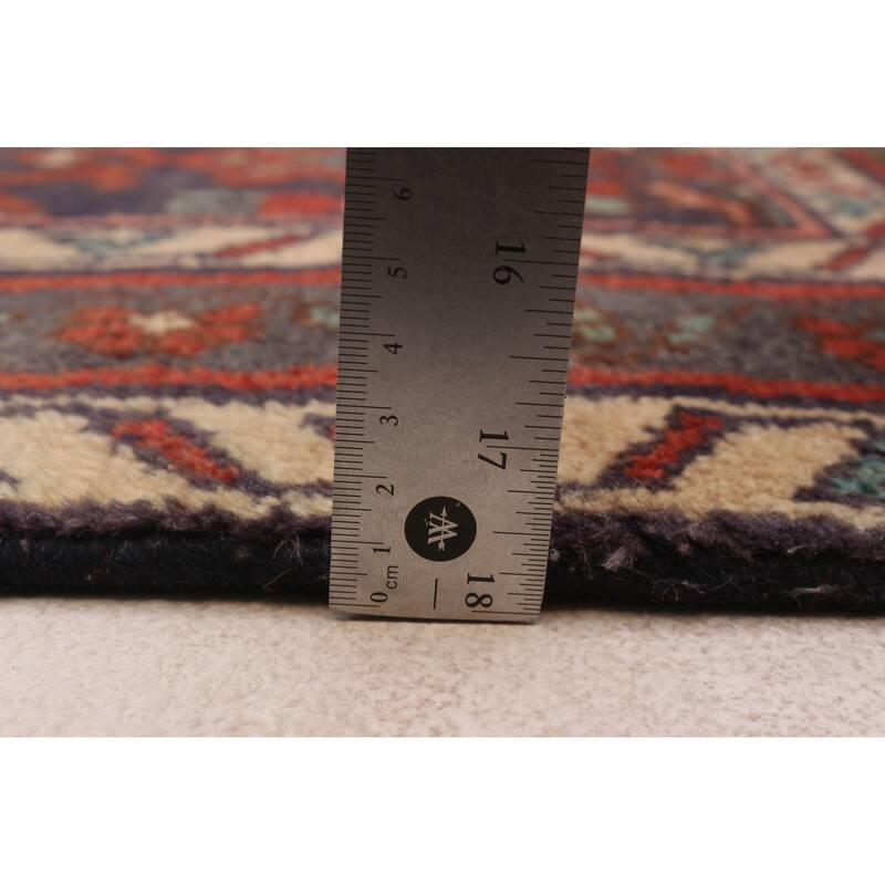 ECARPETGALLERY Hand-knotted Andelz Navy Wool Rug - 3'8 x 7'0