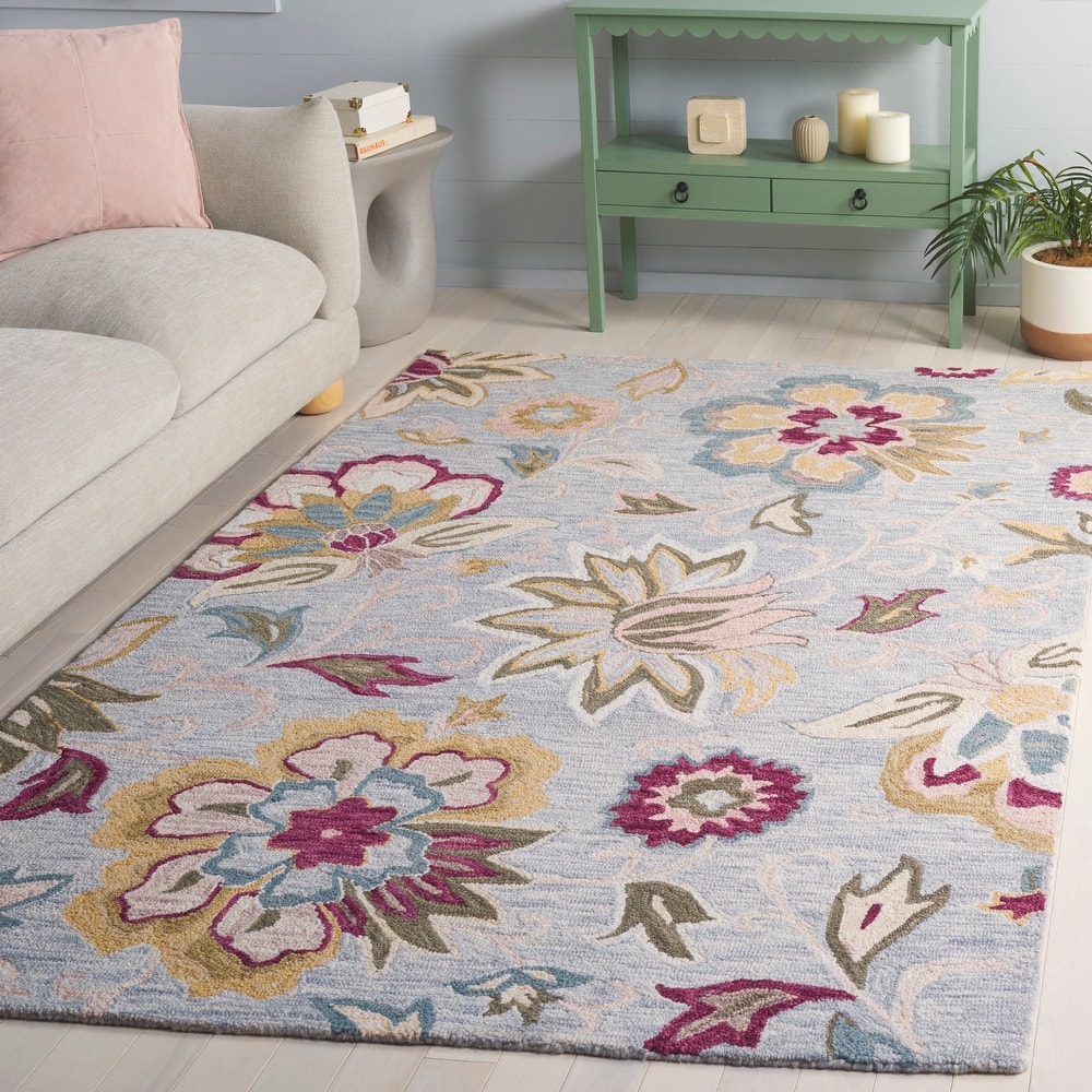 SAFAVIEH Handmade Blossom Katerinka Wool Rug