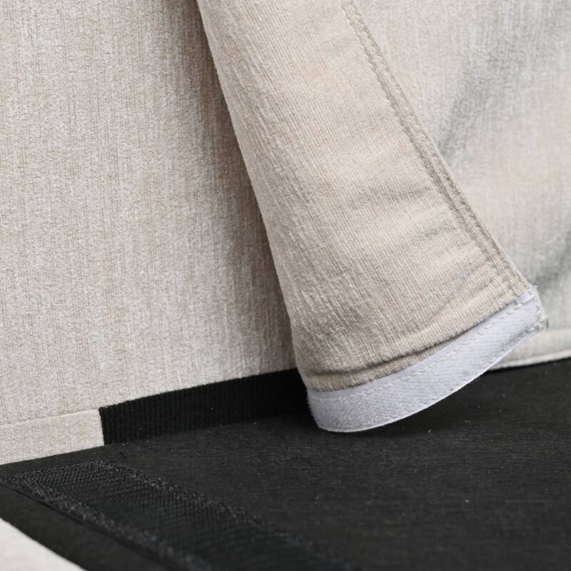 Sectional Sofa Couch With 1 Ottoman,Seat Cushion and Back Cushion Removable