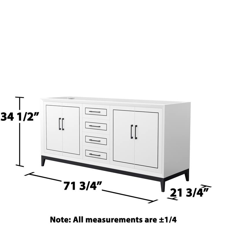 Wyndham Collection WCH515172D-CXSXX-MXX Marlena 72" Double Free