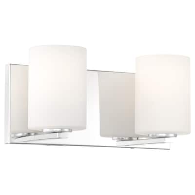 Access Lighting Oslo Chrome LED Bath Vanity with Opal Glass