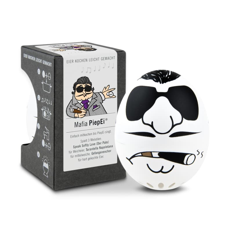 Brainstream Mafia BeepEgg Egg Timer - White and BLack