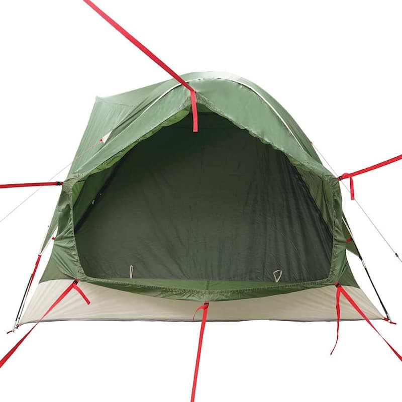 vidaXL Car Tent 4-Person Green Waterproof - 118.1 x 118.1 x 90.6"