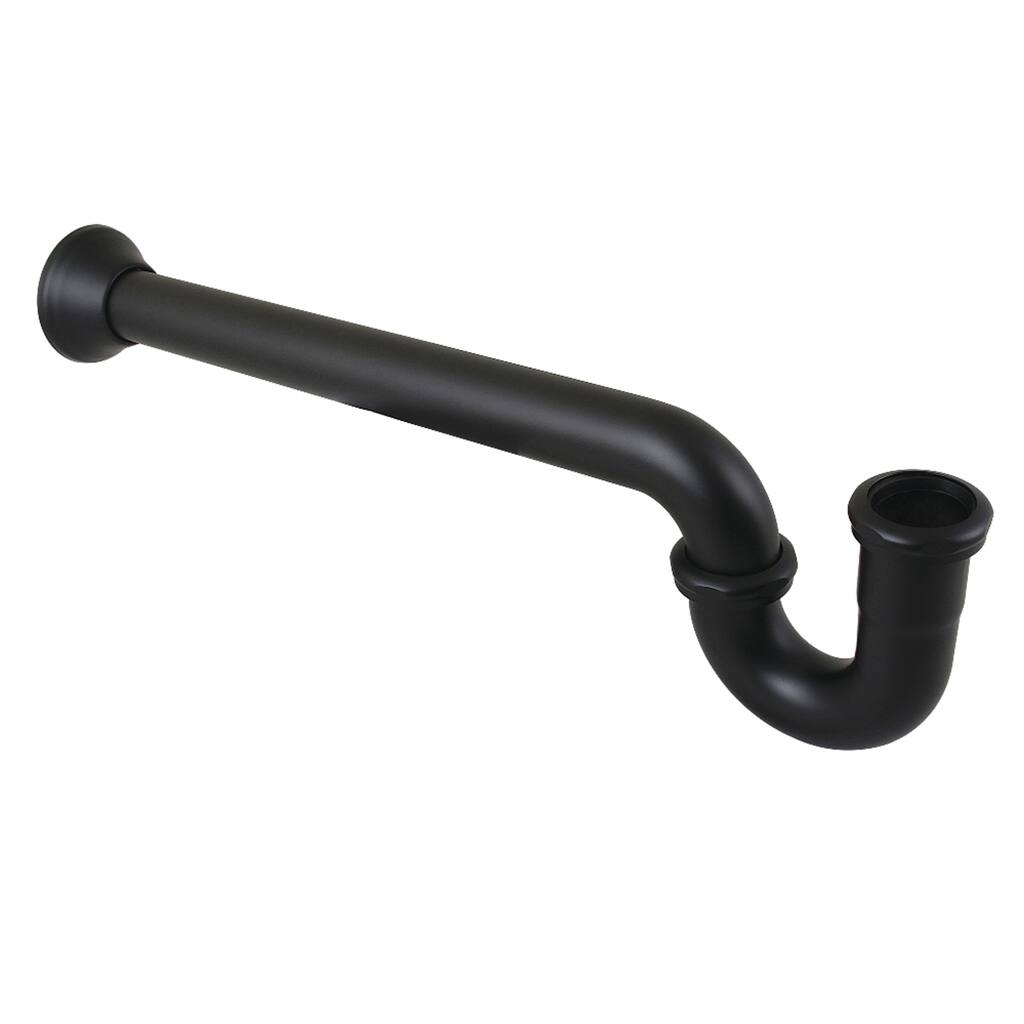 Kingston Brass Vintage 1-1/2 Inch Decor P-Trap with Bell Flange, 24 Inch Length, 18 Gauge