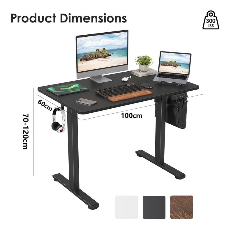 Electric Standing Desk Adjustable Height Sit Stand Home Office Desk
