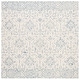 preview thumbnail 1 of 5, SAFAVIEH Handmade Dip Dye Nicki Floral Wool Rug 3' Square - Light Blue/Ivory - Square