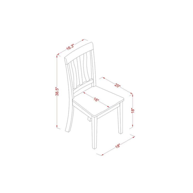HomeStock 3-Piece Buttermilk and Cherry Finish Solid Wood Top Dining Table Set