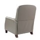 preview thumbnail 67 of 96, Gladis Modern Retro Genuine Leather Recliner with Nailhead Trim Set of 2 by HULALA HOME