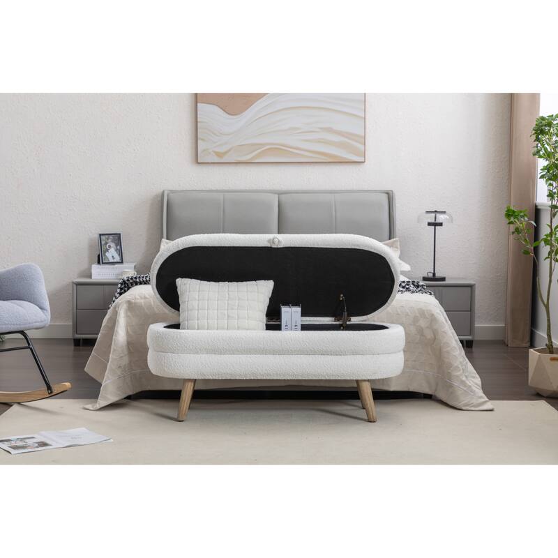 Storage Bench Bedroom Bench With Wood Legs