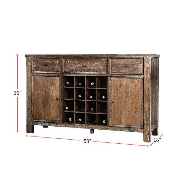 Reproduction Rustic Server Rustic Wooden Storage Server - Bed Bath & Beyond - 34320833