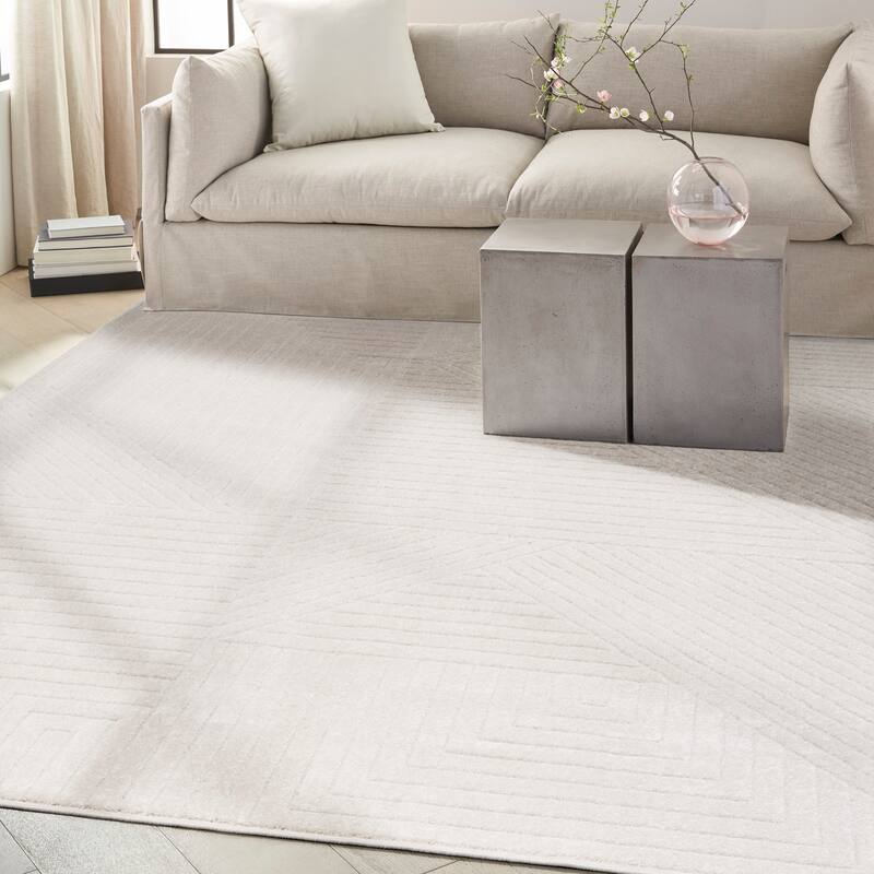 Calvin Klein Balance Abstract Geometric Linear Area Rug