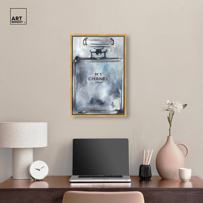 Doll Memories - Grey Perfume Canvas by Art Remedy