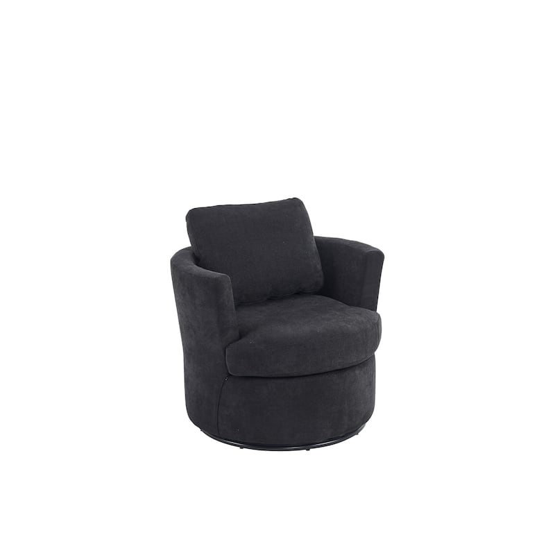 29.5" Polyester Swivel Arm Chair