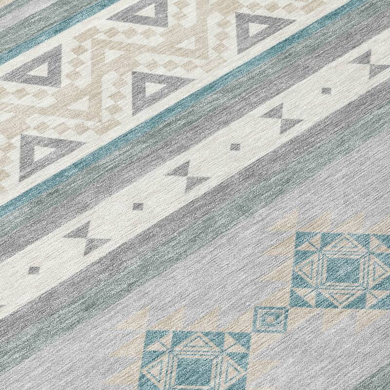 Machine Washable Indoor/ Outdoor Global Heston Chantille Rug