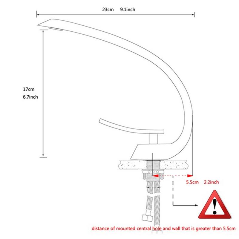 Single Handle Bathroom Faucet Modern Bathroom Sink Faucets Single Hole Basin Vanity Mixer Taps With Valve