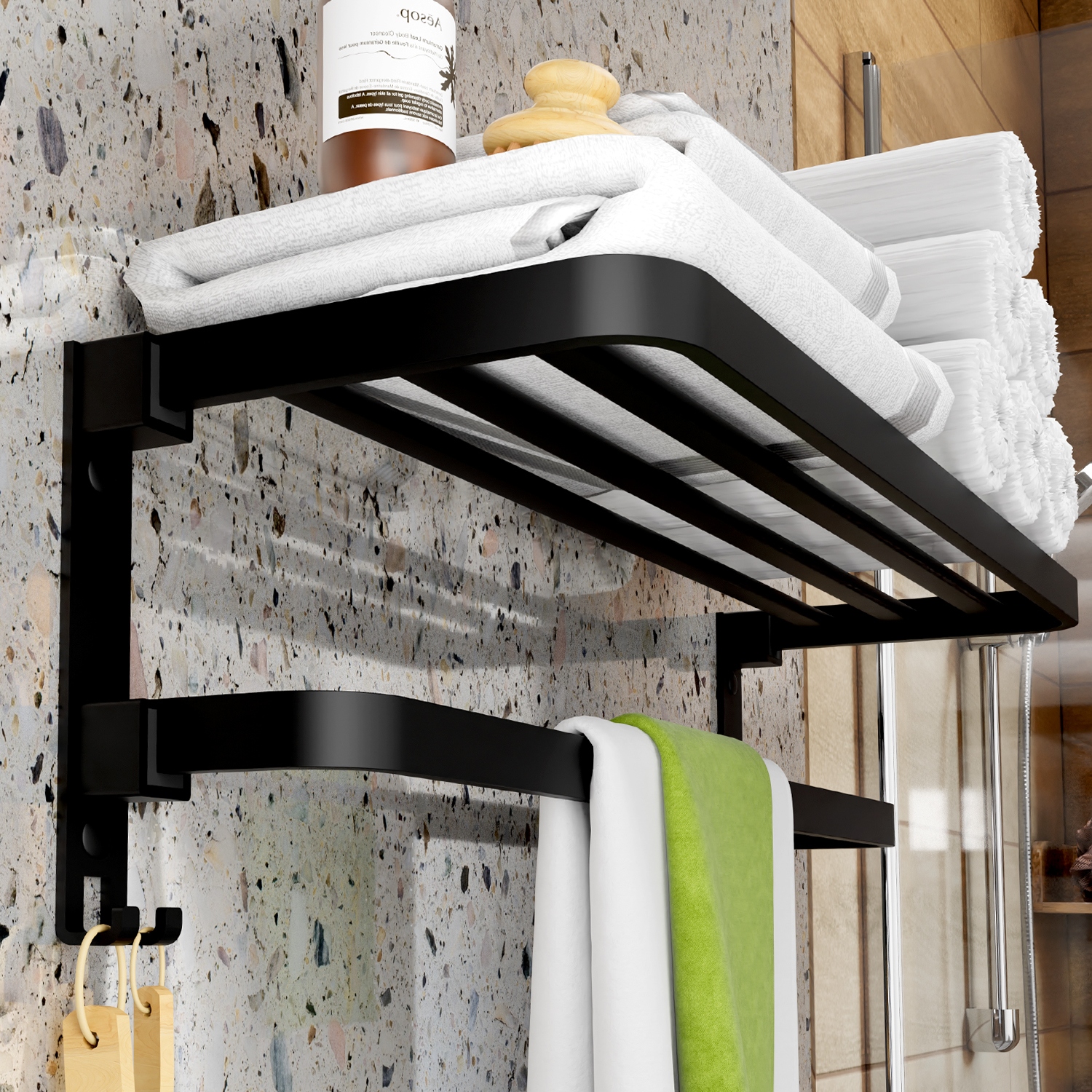 Towel rack bed bath and beyond outlet