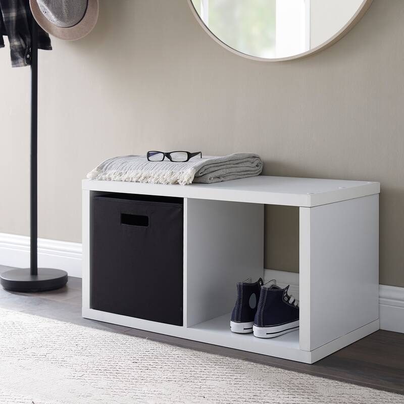 Linon Alaric 2 Cubby Storage Cabinet