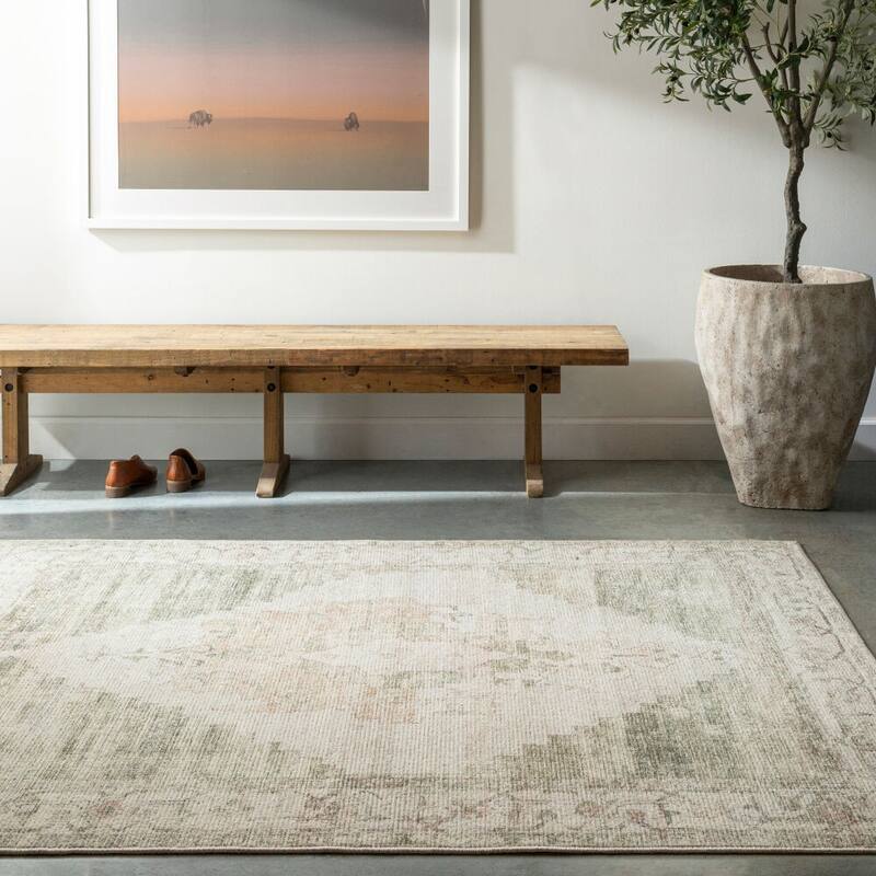 Livabliss Luca Updated Traditional Medallion Area Rug