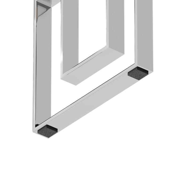 Console Table Stainless Steel Glass, Meal side table silvery Clear