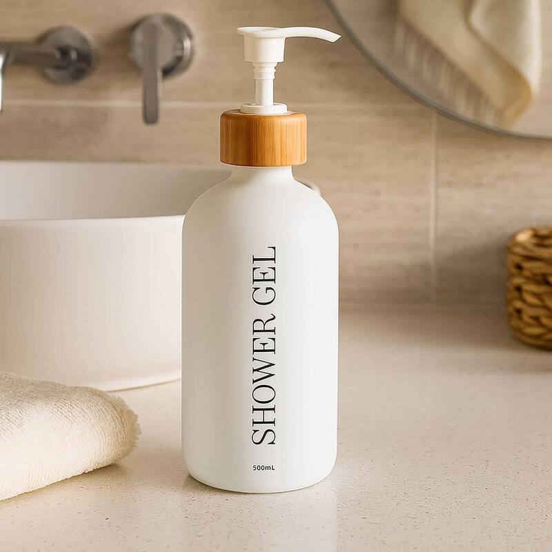 Matte Shower Gel Dispenser 17 fl oz (500ml) - 3 L x 3 W x 8.5 H