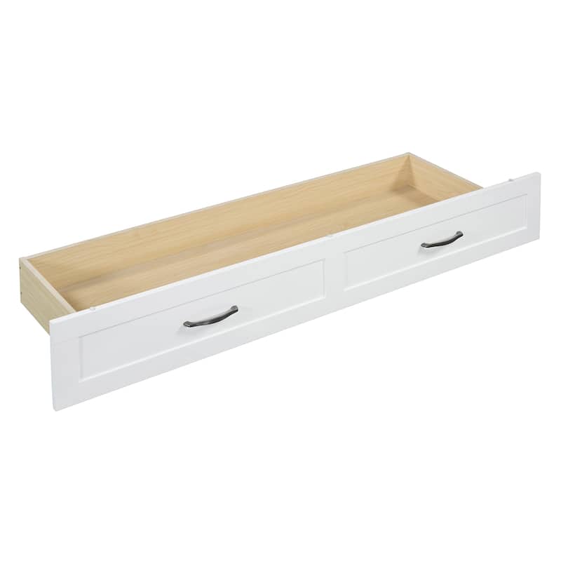 Queen Size Foldable Murphy Bed with Storage Drawers & USB Charging,Space Saving Wall Bed