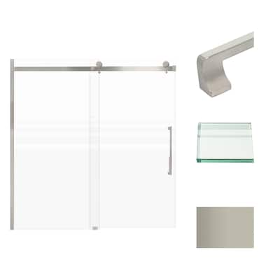 Transolid MBDT606008FR-J 60" High x 60" Wide Bypass Frameless Shower