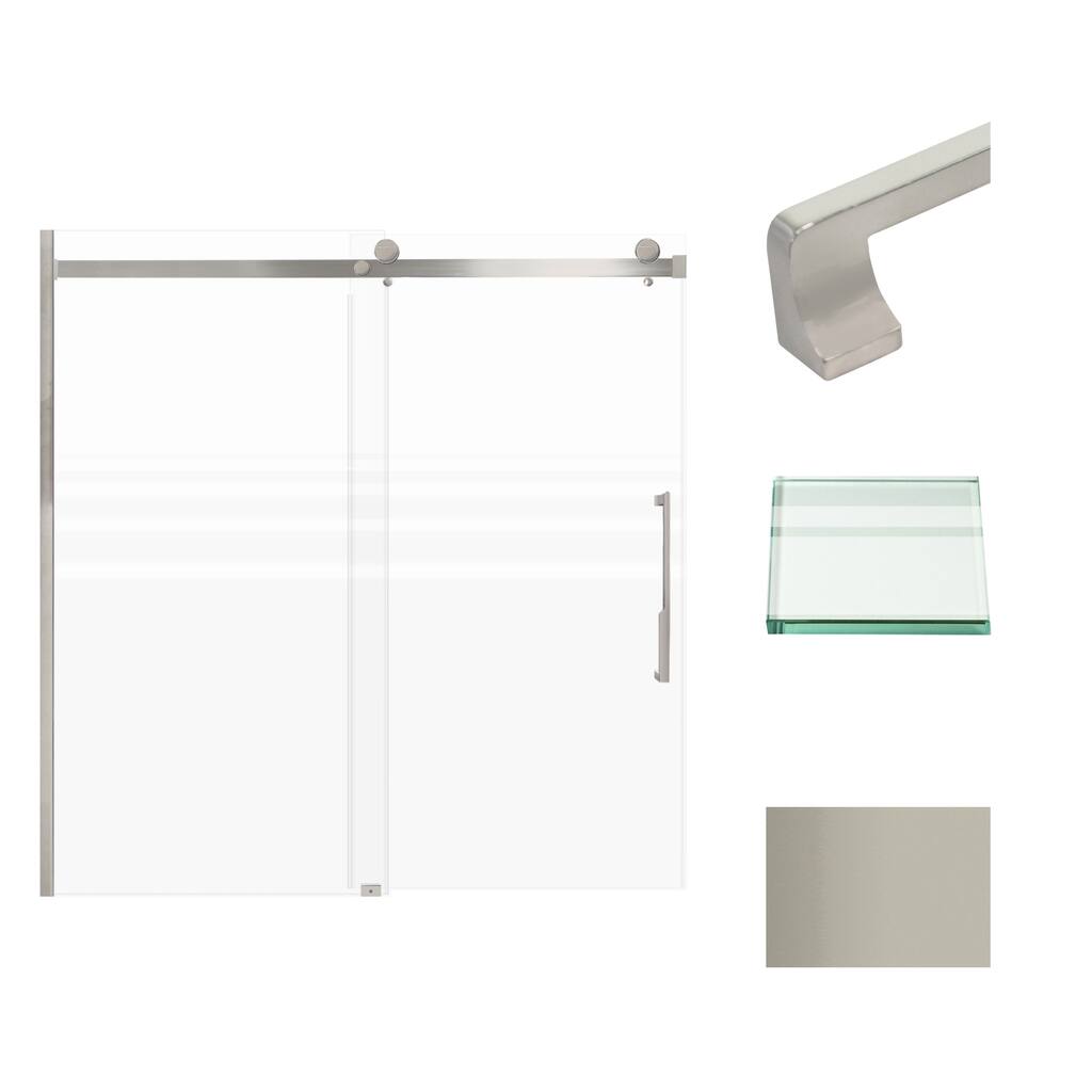 Transolid MBDT606008FR-J 60" High x 60" Wide Bypass Frameless Shower