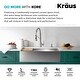 preview thumbnail 62 of 100, KRAUS Kore Workstation Farmhouse Apron Stainless Steel Kitchen Sink