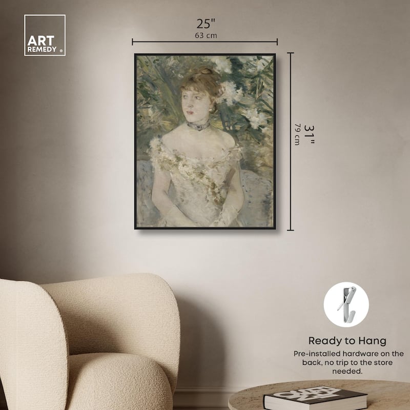 Young Girl in a Ball Gown Canvas by Art Remedy