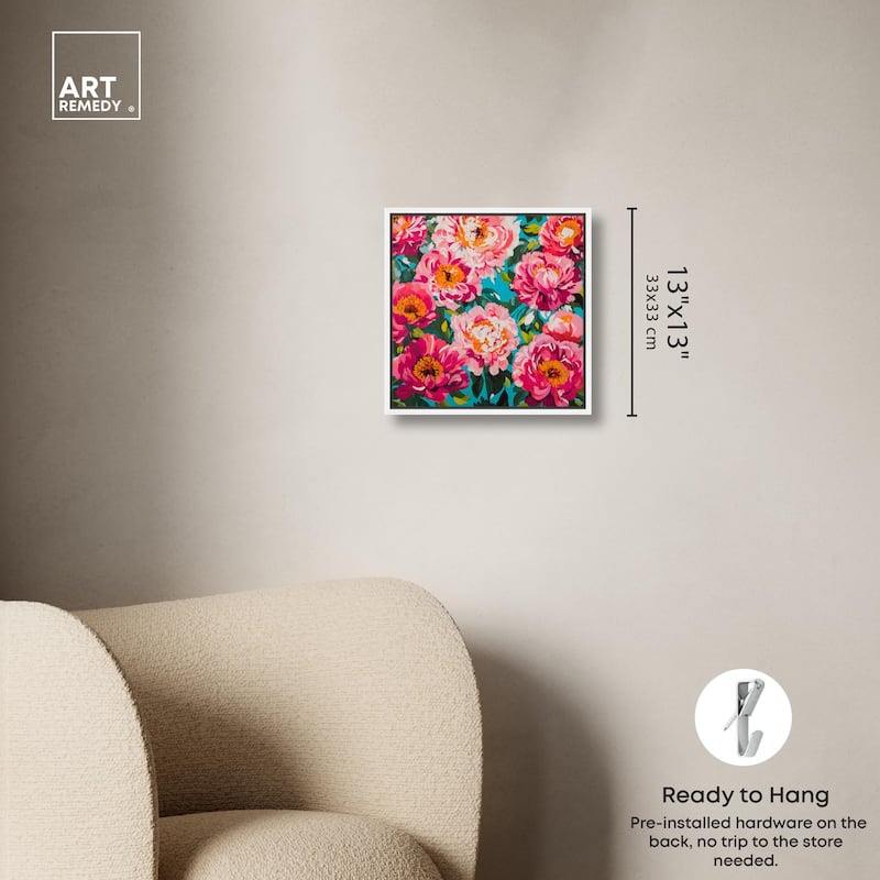 Maximalist Bloom Canvas by Art Remedy