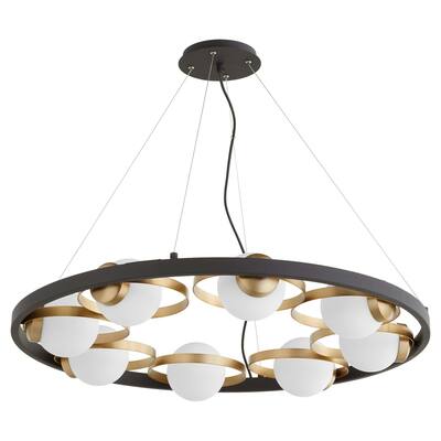 Quorum International 606-8-80 Nimbus 8 Light 32" Wide Ring Chandelier