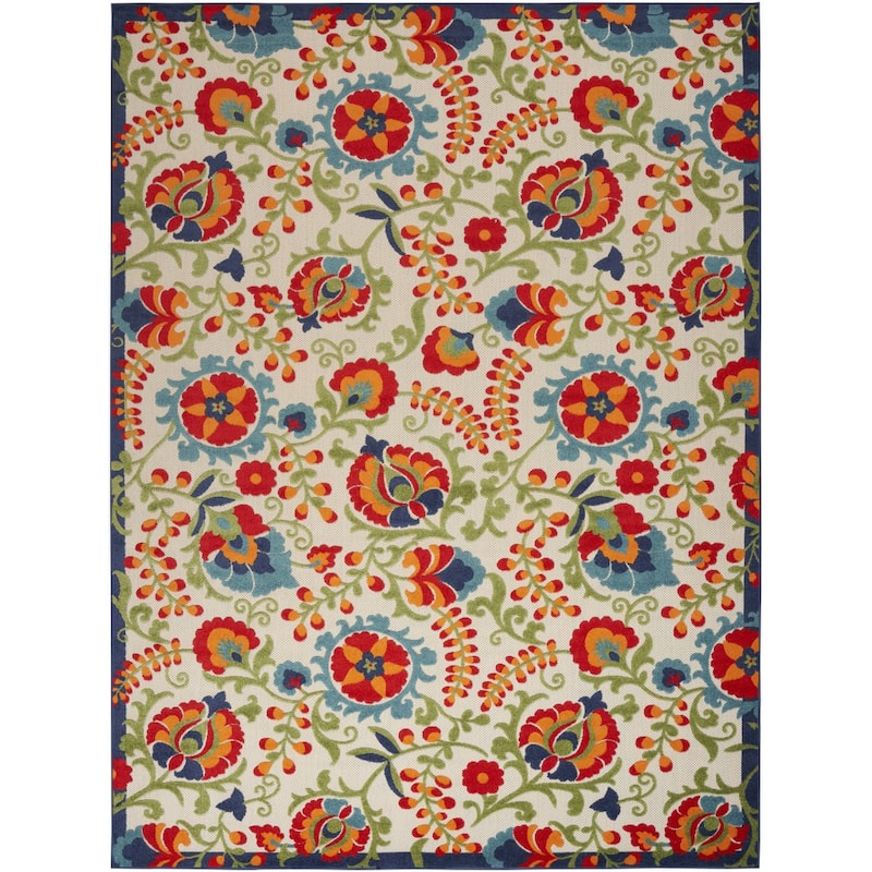 HomeRoots Contemporary Rectangle Outdoor Rug - 12' X 15'