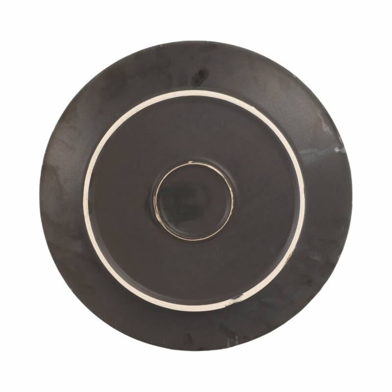 Modern Decorative Round Bowl - 15", Black - 15.25"