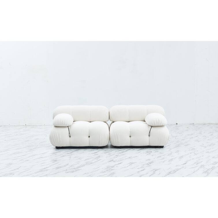 Leeven 76'' Upholstered Loveseat