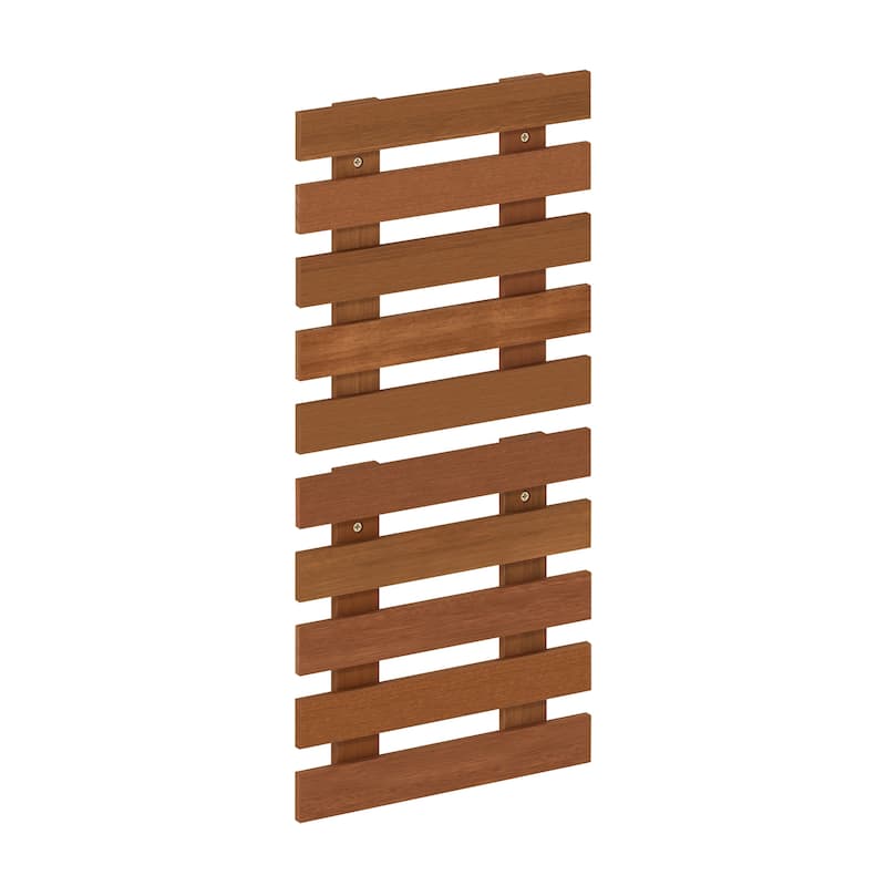 Furinno Tioman Outdoor Hardwood Lifestyle Hanging Wall Planter in Teak Oil, Set of 2, Natural - Natural