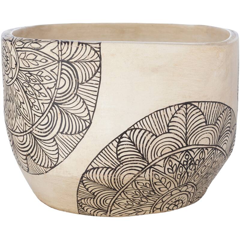 Artistic Weavers Gene Terracotta Mandala Indoor Planter