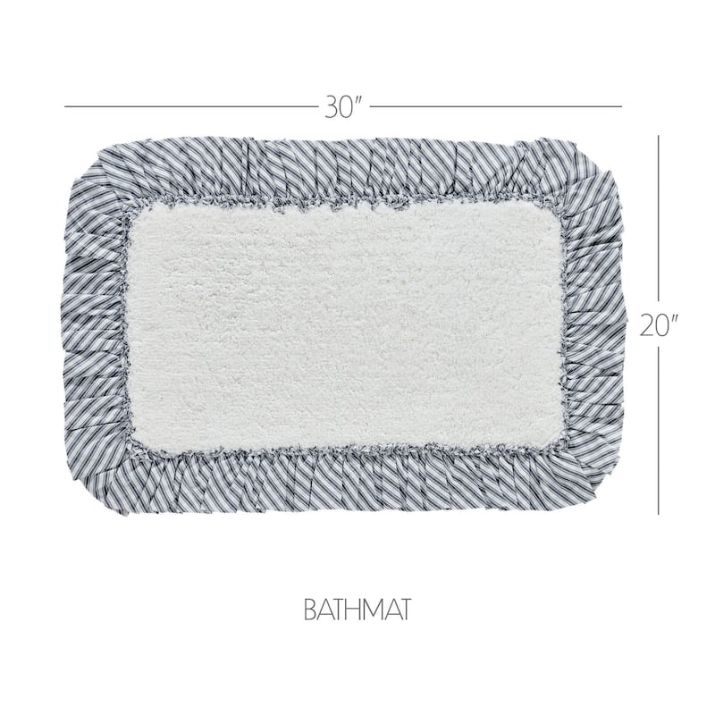 Sawyer Mill Black Bathmat