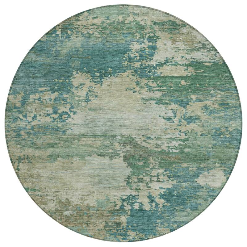 HomeRoots Abstract Transitional Rectangle Outdoor Rug
