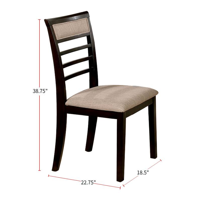 Counter Height Table Set in Weathered Gray and Beige Finish