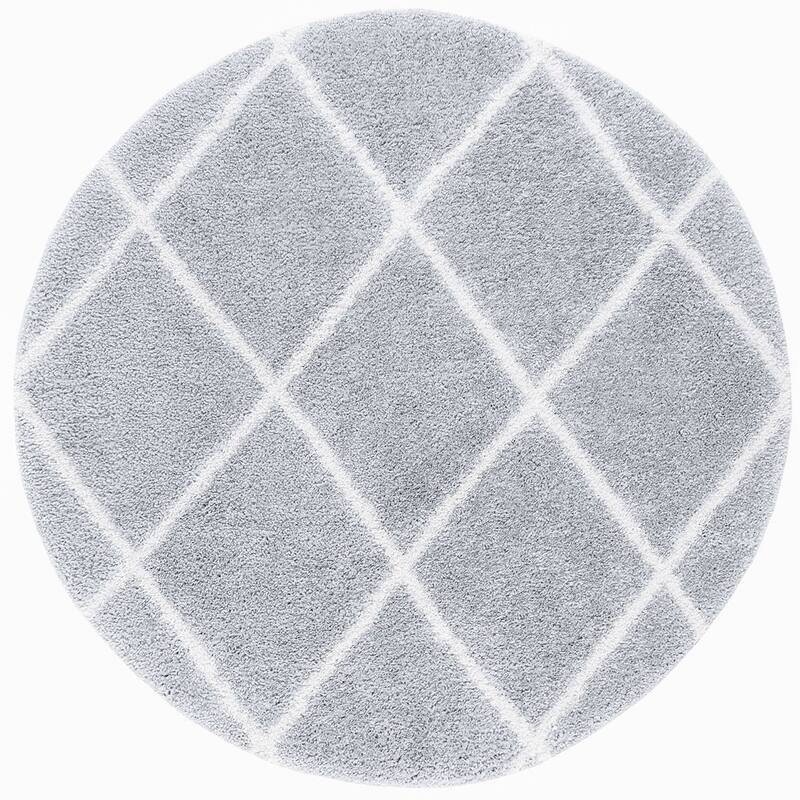 Sohni Shag Farmhouse Diamond Indoor Area Rug