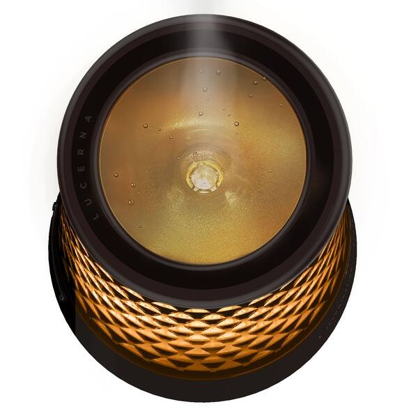 slide 2 of 10, Lucerna 1 Alchemy Ultrasonic Humidifier With Ambient Light, 0.5 Gallon Capacity Brown