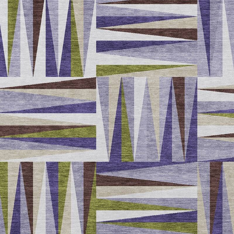 HomeRoots Geometric Transitional Rectangle Outdoor Rug