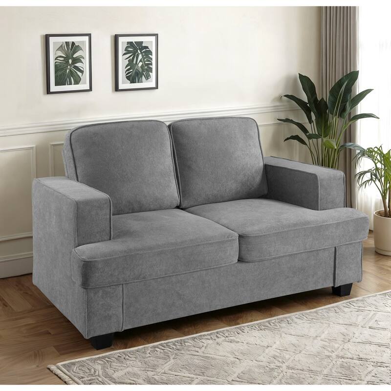 Modern Velvet Loveseat