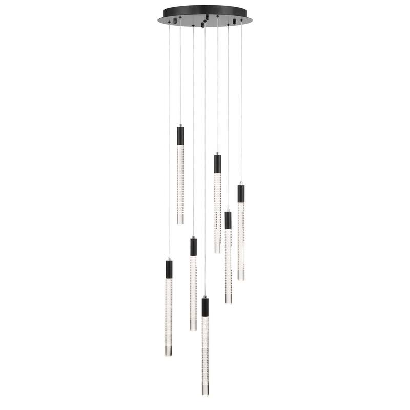 Artcraft Celine Integrated LED Chandelier - Black Finish