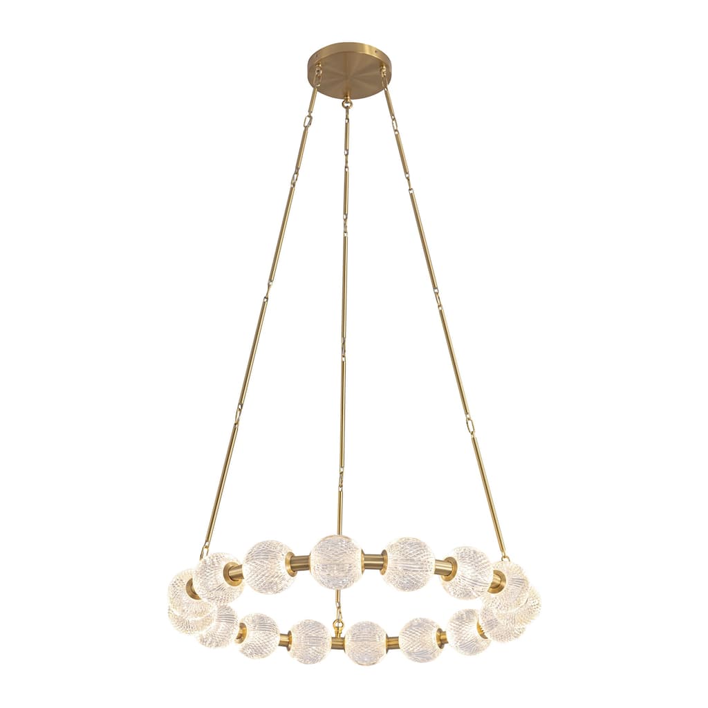 Alora Lighting CH321032-UNV-010 Marni 33" Wide LED Ring Chandelier