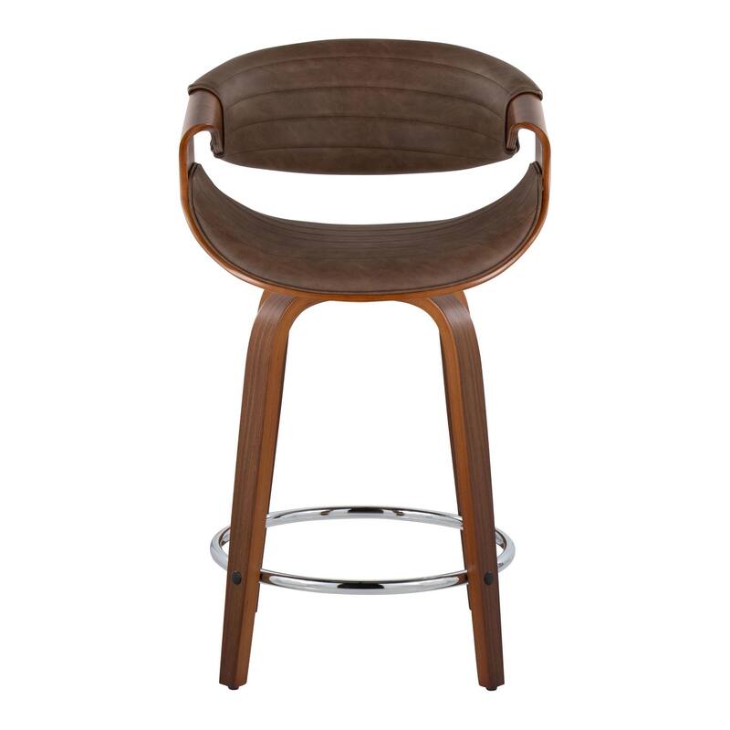 Carson Carrington Kanteborg 24" Fixed-Height Counter Stool with Round Footrest (Set of 2)