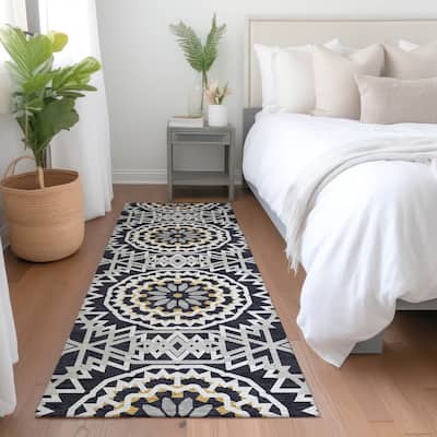 Machine Washable Indoor/ Outdoor Chantille Moroccan Boho Rug