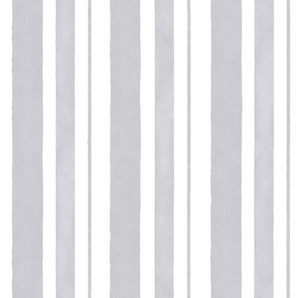 slide 2 of 4, Shabby Chic by Rachel Ashwell Watercolour Stripe Grey Wallpaper
