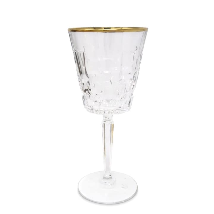 Water Glasses with Block Design, Set of 6